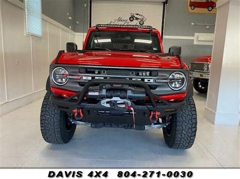 2022 Ford Bronco Big Bend 4x4 Lifted 3100 Miles Red Ecoboost 27l Twin