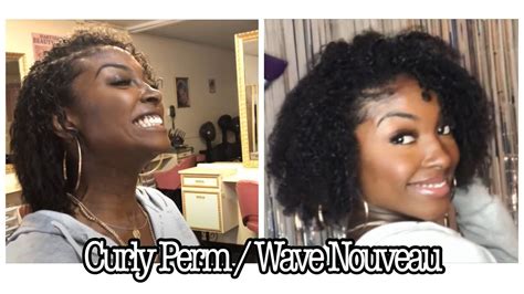 Curly Perm Wave Nouveau On 4c Transitioned Hair Curly Perm Perm