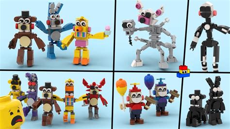 I Made Fnaf2 Lego Minifigs Toy And Withered Versions Plus Mangle