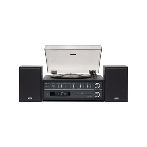 Teac Mc D800 Turntable Cd Amplifier With Loudspeakers Black