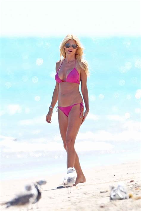 Victoria Silvstedt In Pink Bikini Miami Beach March Celebsla Com