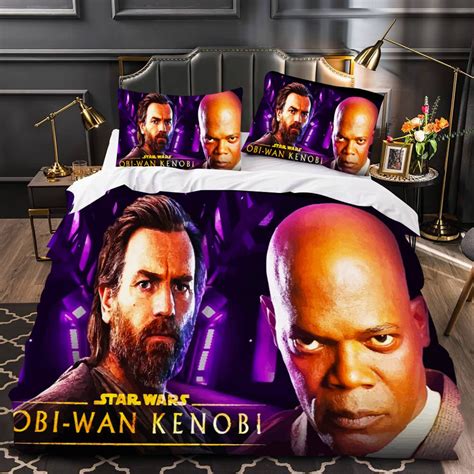 Obi Wan Kenobi Star Wars Bedding Colorful Duvet Covers Twin Full Queen