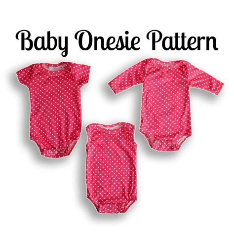 Sew Onesies With This Onesie Sewing Pattern Pdf Download Short Or Long