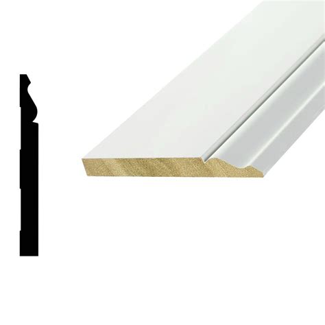 A molding along the upper margin of a baseboard or other plinth … Woodgrain Millwork WM 163 E 9/16 in. x 5-1/4 in. x 96 in ...