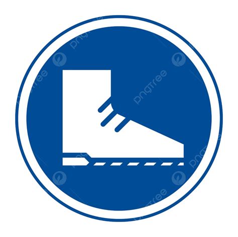 Isolated Footing Vector Design Images Wear Foot Protection Sign