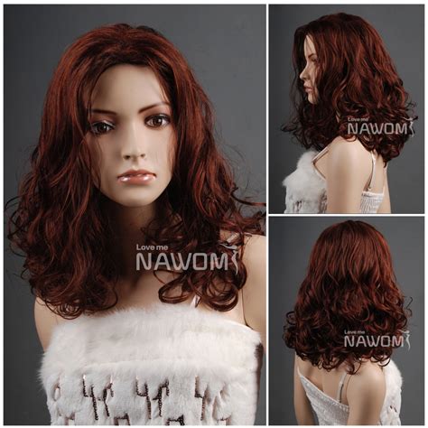 Hot Sale Kanekalon Shoulder Length Hairstyle Light Brown Center Parted