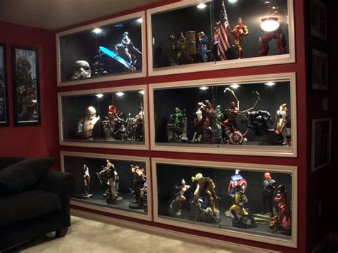 A Room Filled With Lots Of Action Figures On Display