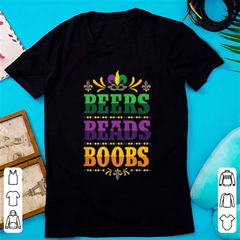 Official Beer Beads Boobs Mardi Gras New Orleans Shirt Kutee Boutique
