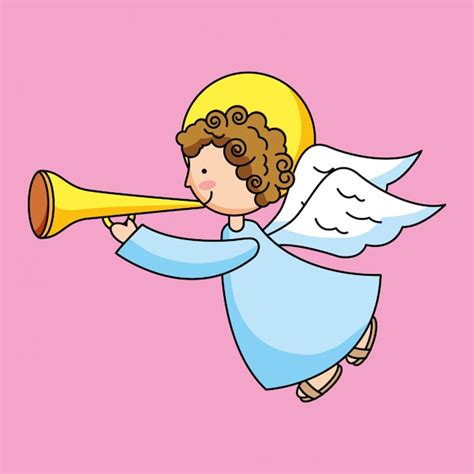Angel With Trumpet Vectors And Illustrations For Free Download Freepik