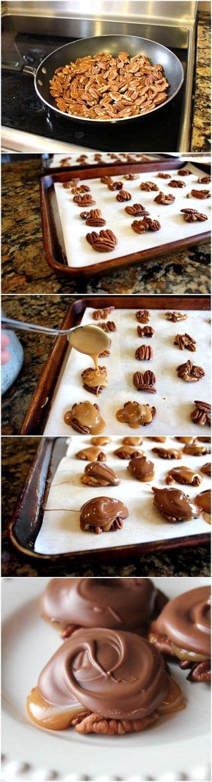 Turtle chocolates are an easy holiday treat that you won't be able to stop eating! Chocolate Caramel and Pecan Turtle Clusters (With images ...
