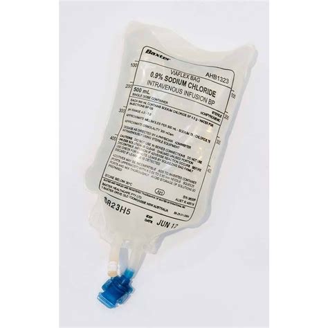 Baxter Saline Solution Iv Bag St John First Aid Kits