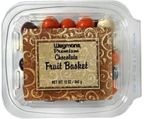 Wegmans Premium Chocolate Fruit Basket 12 Oz Nutrition Information