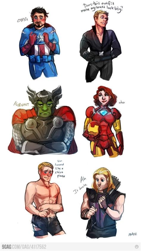 Avengers Costume Swap I Just Dont Get Why Tony Is So Happy Avengers