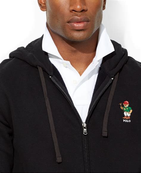 Men's polo bear fleece sweatshirt. Lyst - Polo Ralph Lauren Bear Full-Zip Fleece Hoodie ...