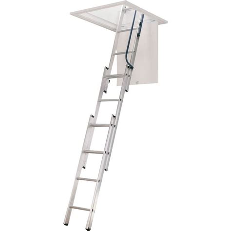 Werner Aa1510b Aluminum Small Opening Attic Ladder 7 To 910