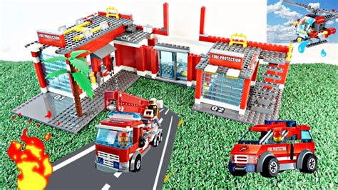 Lego Fire Truck Set Quick Build Youtube