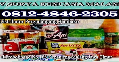 Distributor toko sembako adalah perusahaan yang menjual barang dagangan toko sembako.belajar usaha toko sembako dan cara serta tips toko sembako. Distributor Sembako Surabaya / Agen Sembako Murah Di ...