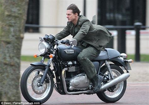 Tom Cruise Embraces Life In The Fast Lane As He Rides A Motorbike On Set Of All You Need Kill
