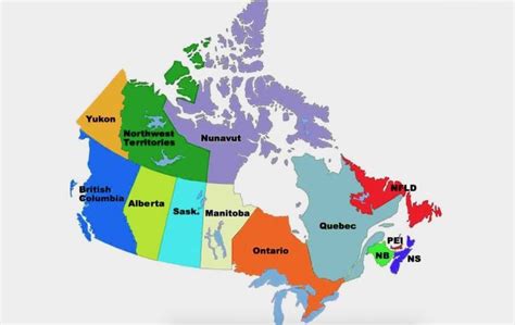 10 Canadian Provinces And 3 Canadian Territories: Map And List | Science Trends | Canadian ...