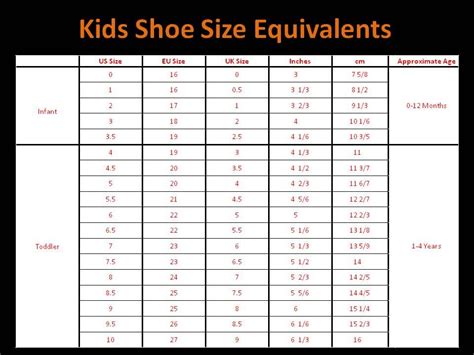 children shoe size chart - Google Search | Kid stuff | Pinterest | Shoe ...