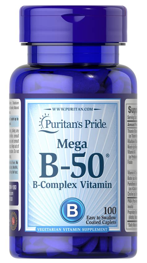 Vitamin b12 is an essential nutrient often overlooked. Vitamin B-50® Complex 100 Caplets | Vitamin B Complex ...