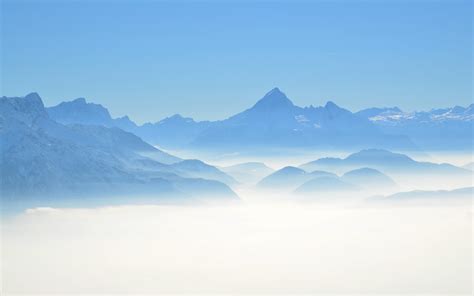 Landscape Photography Nature Mountain Mist Wallpapers Hd Desktop