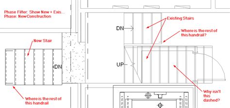 Autocad has the ability to draw many different types of lines but lines, circles, and arcs belong to layers and each layer determines how the lines, circles, and arcs will be drawn. missing handrails and stairs not dashed - Autodesk Community