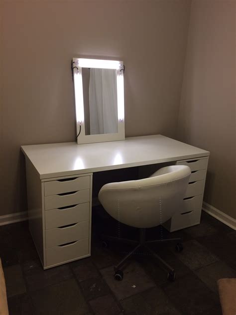 My Makeup Vanity Desk And Chairs Are From Ikea I Put Together The