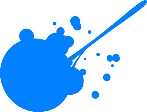 Blue Paint Splatter Clip Art At Clker Com Vector Clip Art Online