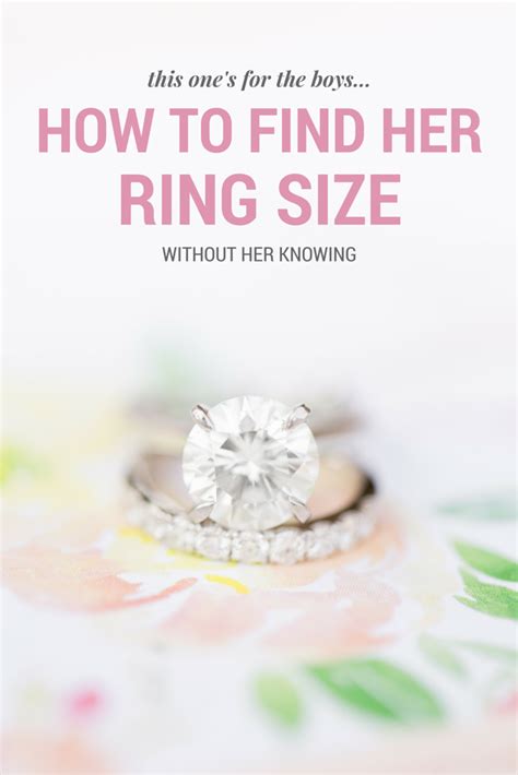 How To Find Out Her Ring Size Without Her Knowing Wedding Rings