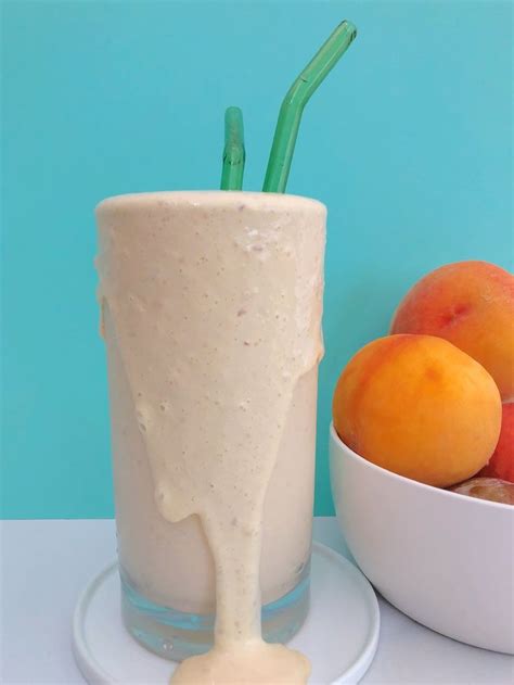 Double Peach Milkshake Recipe Peach Milkshake Milkshake Fruit