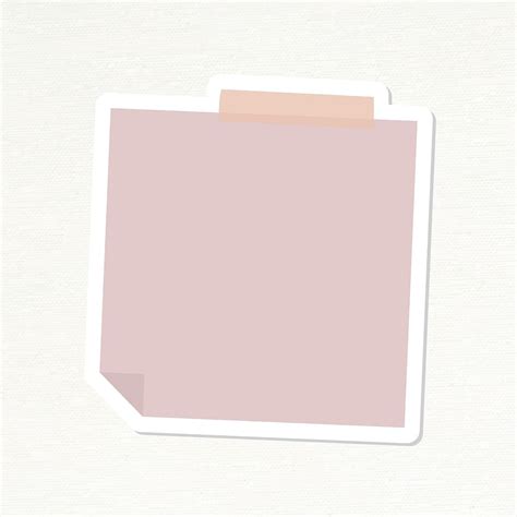 Pastel Pink Notepaper Journal Sticker Free Vector Rawpixel