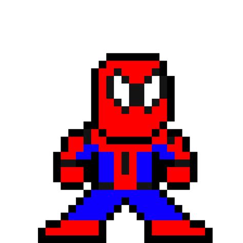 Pixilart Spiderman Sprite By Bentocore2000