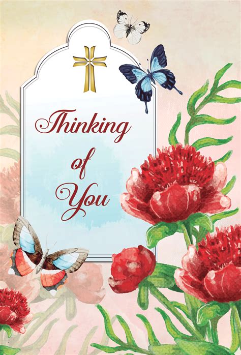 Thinking Of You Religious Cards Ao82 Pack Of 12 2 Designs