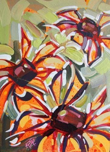 Daily Paintworks Flower Abstraction 222 Original Fine Art For
