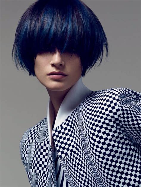 See more ideas about vidal sassoon, vidal, hair cuts. Blue bob from Vidal Sassoon, love it | Vidal sassoon hair ...