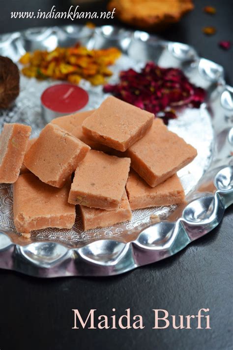 Take maida, salt, sugar, oil in a bowl and mix well. Maida Burfi | Maida Cake | Easy Diwali Sweets Recipes ...