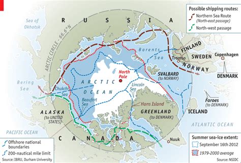 The Geo Trade Blog New Trade Routes Through The Arctic Between Asia