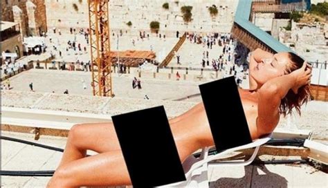 Belgian Model Marisa Papen Posed Naked In Front Of Jerusalems Sacred Wailing Wall Catch News