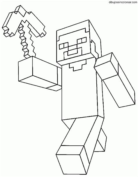 Steve De Minecraft Para Imprimir Y Pintar Minecraft Para Colorir