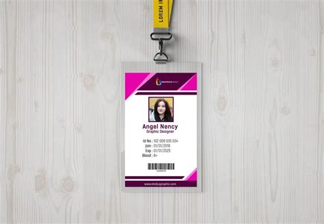 This free psd mockup easy to edit with smart objects. Modern Id Card Design Template Free psd - GraphicsFamily