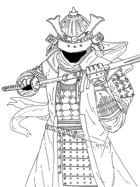 samurai coloring pages    print