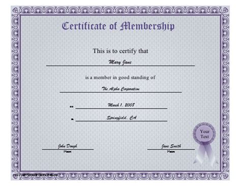 From opening a bank account to insuring your family's home and belongings, it's important you know which options are right for you. Membership Certificate Printable Certificate