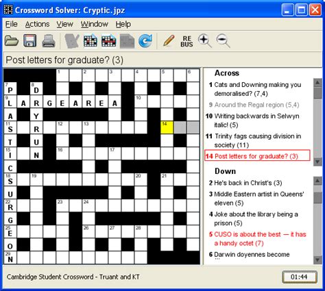 Crossword Solver File Extensions