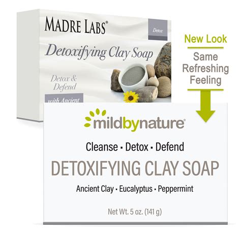 Mild By Nature Detoxifying Clay Bar Soap Eucalyptus And Peppermint