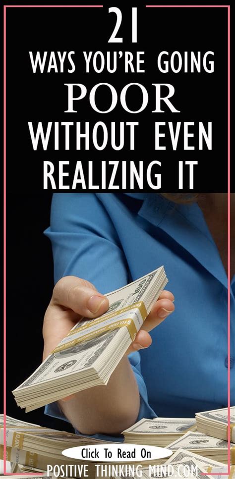 21 Ways Youre Wasting Money Without Knowing It Positive Thinking Mind