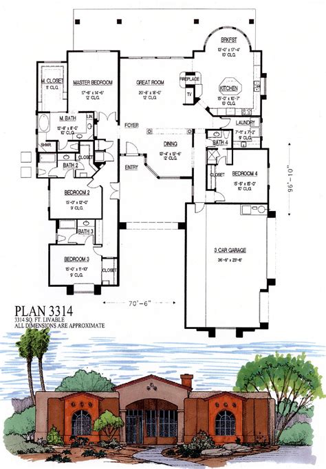 3000 Sq Ft Ranch House Plans Explore The Open Floor Plan Concept For