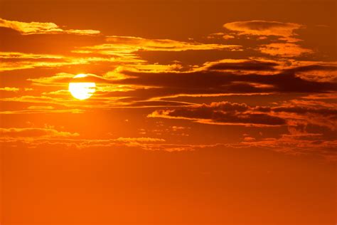 Orange Sunset Sky