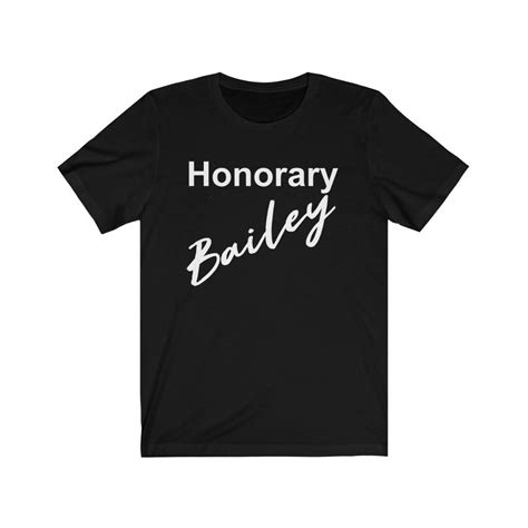 Honorary Bailey T Shirt The Baileys Fan Wear Etsy