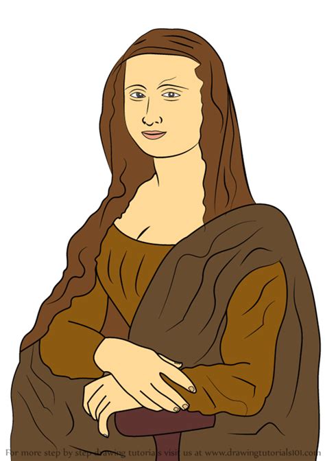Learn How To Draw Mona Lisa Famous Paintings Step By Step Drawing